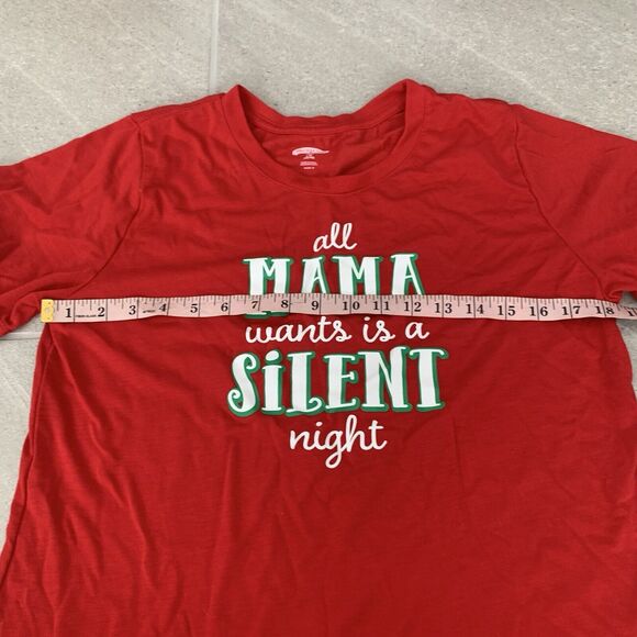 Holiday Time Red Womens Christmas Shirt Size L - Picture 3 of 4
